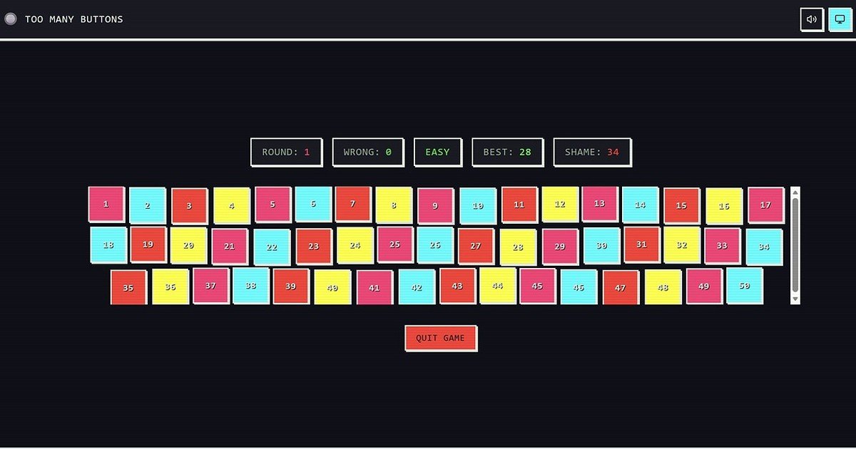 Demais Botões: Um Jogo que Testa a Sua Paciência com Muitos Botões e Surpresas