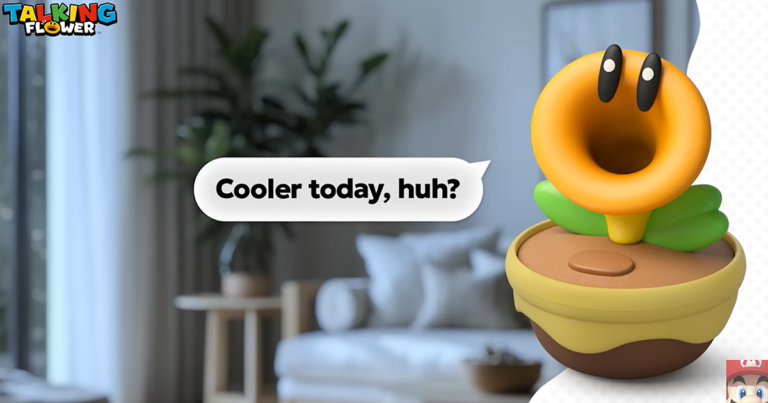 A Nintendo apresenta a "flor falante" que promete alegrar seu dia com frases motivacionais.