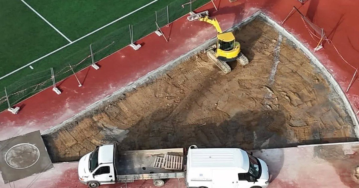 Portalegre: Novo setor de lançamento de peso do Estádio Eduardo Sousa Lima entra na fase final