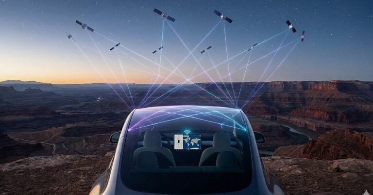 Tesla registra patente de novo tejadilho inteligente que conecta seus carros diretamente à rede Starlink