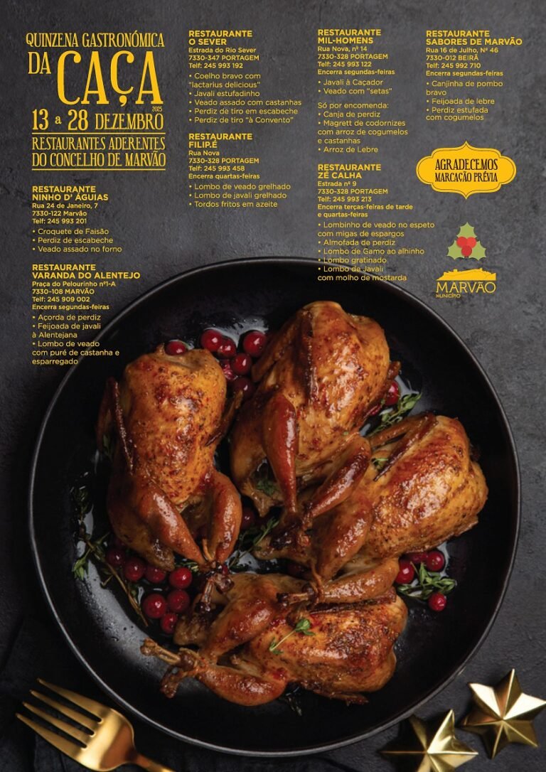 Sabores de Caça: Uma Experiência Gastronómica em Sete Restaurantes de Marvão
