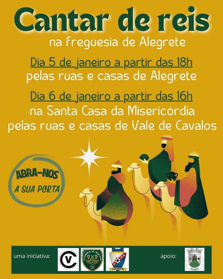 Cantar das Janeiras: Votos de Bom Ano à População de Alegrete