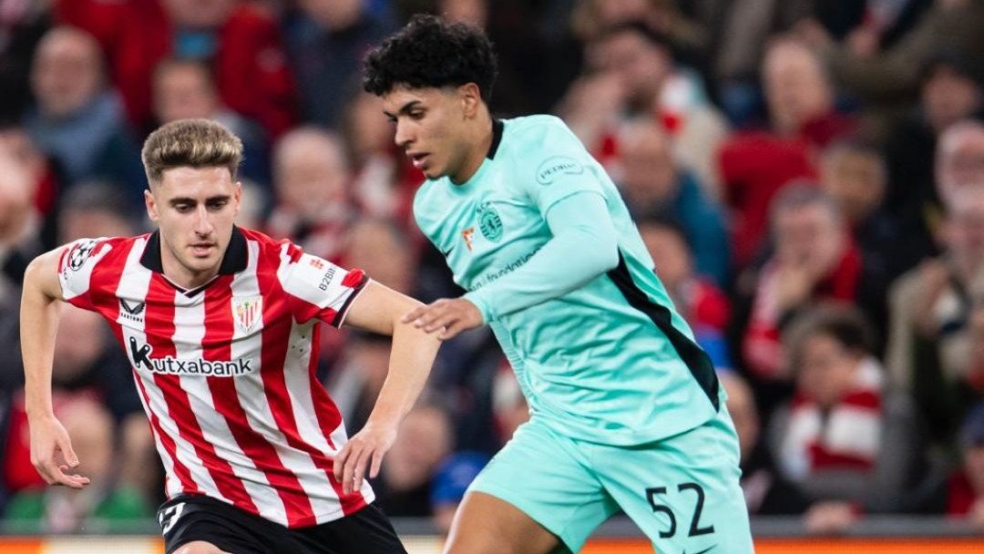 Sporting cedeu uma vantagem ao Athletic, mas um golo aos 90+3' garantiu o triunfo aos leões e a qualificação direta.