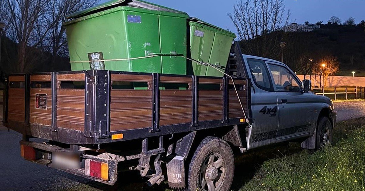 Homem de 52 anos é arguido por furto de contentores de lixo