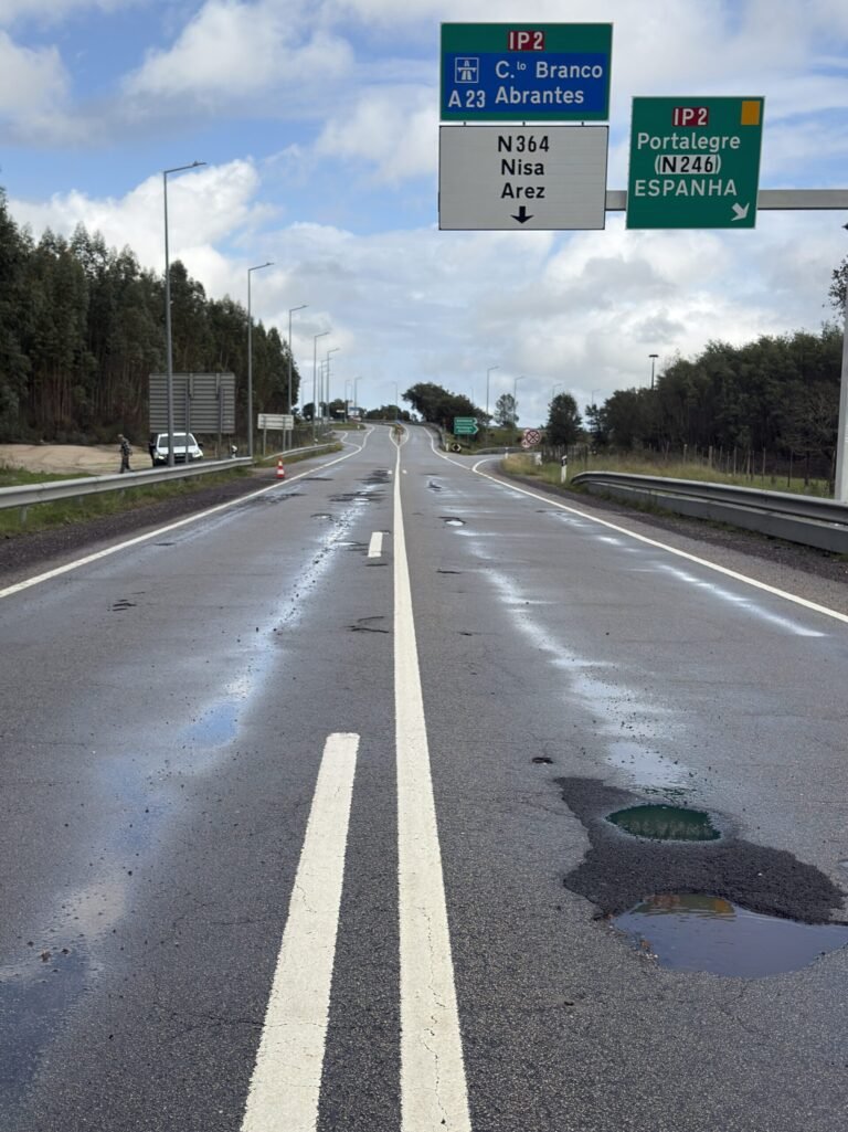 Piso Degradado em Várias Estradas do Distrito