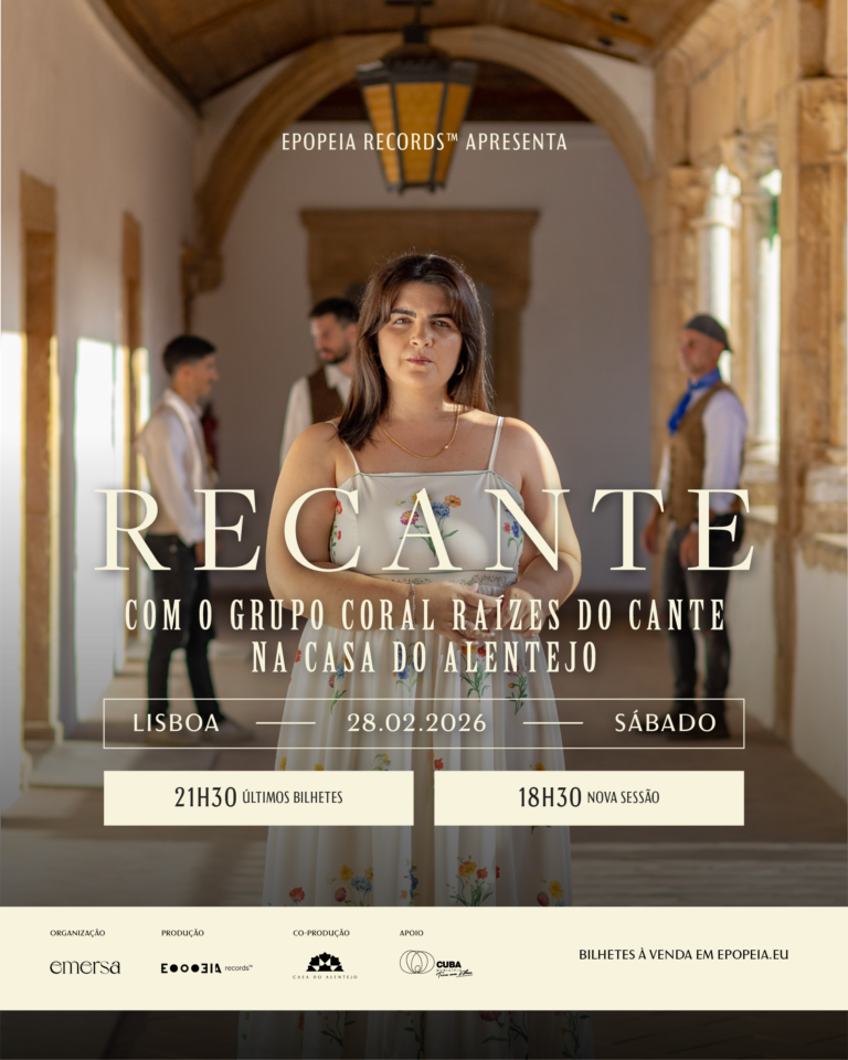 Recante anuncia sessão extra na Casa do Alentejo