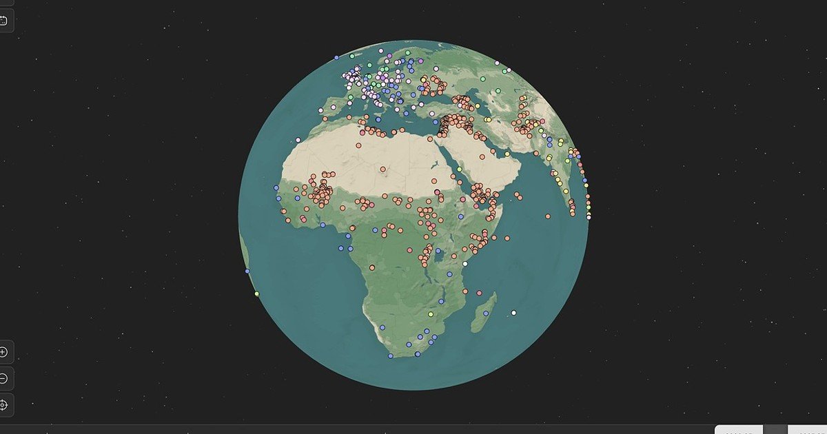 Viaje pelo Tempo: Explore 6.000 Anos de História em um Mapa Interativo Online
