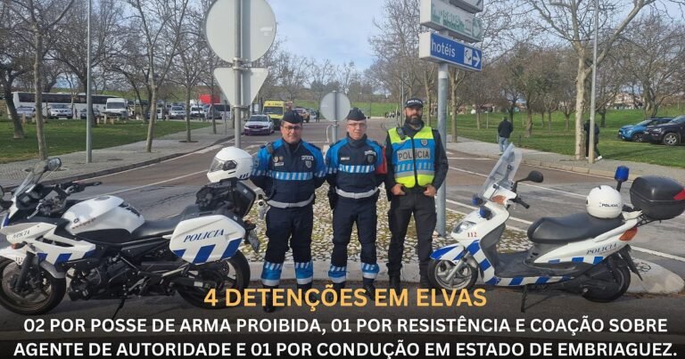 Elvas: PSP Detém Quatro Durante o Carnaval