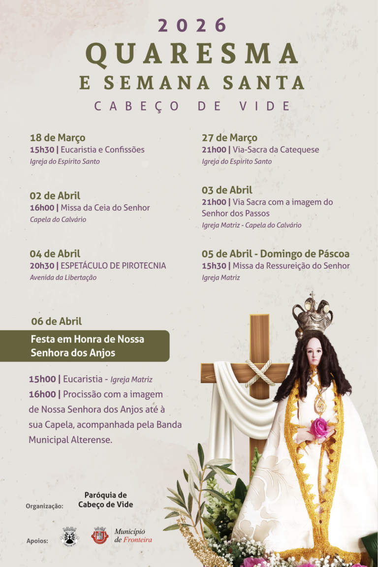 Cabeço de Vide Celebra a Semana Santa com Programação Religiosa e Cultural