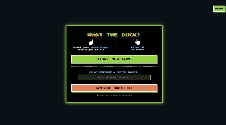 What The Duck! Se inspira em um clássico da Nintendo e só precisa da webcam para jogar