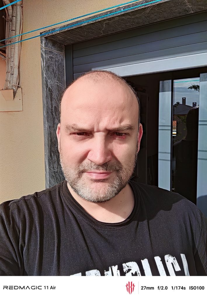 Testes c&acirc;mara frontal RedMagic 11 Air
