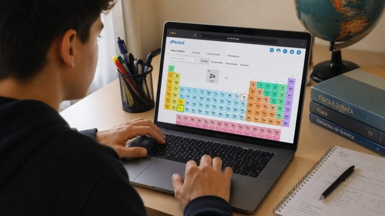 Zperiod: A Tabela Periódica Reinventada com Modelos 3D e Ferramentas de Química